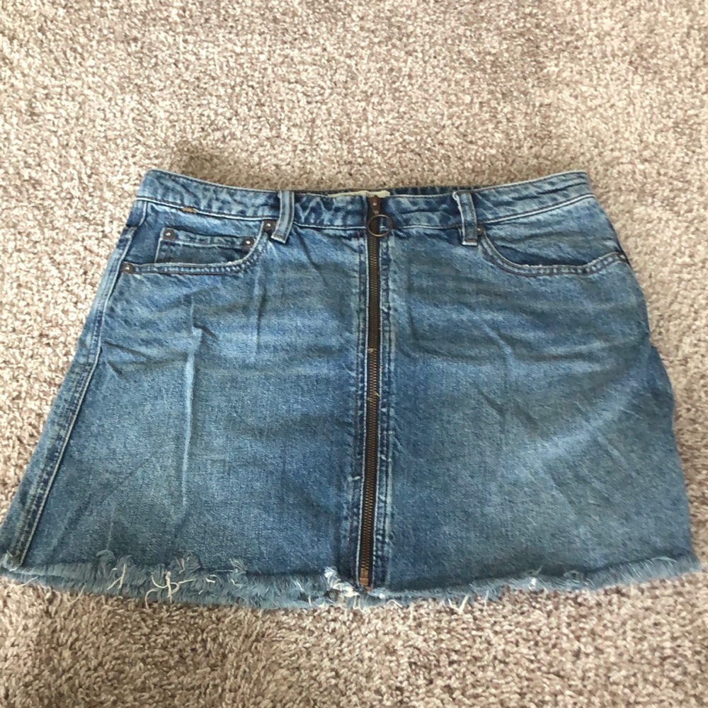 Free People Jean skirt